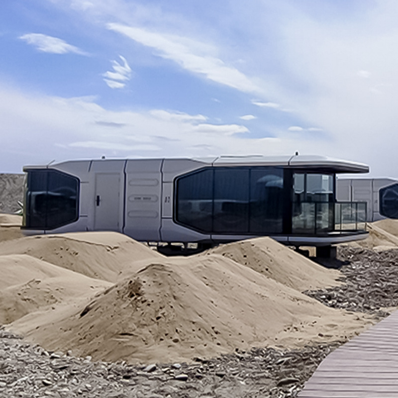 Rongjie Space Cápsula Casa móvil Casa de familia al aire libre Casa inteligente Apple Warehouse Contenedor Sala móvil Sala de sol