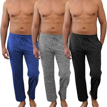 亚马逊 希音 temu 男士三件套柔软抽绳瑜伽休闲裤睡裤