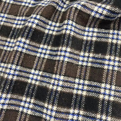 fashion Dyed lattice Tweed cloth Autumn and winter overcoat coat Windbreaker skirt Fabric Wool Blend