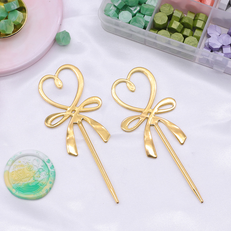 火漆攪拌棒 火漆印章工具 少女粉迷你火漆攪拌棒 熔蠟金屬攪拌勺