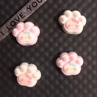 Симпатичный пухлый кошачий когти diy аналоговый аксессуар смолы для мобильного телефона чехол ручной заколки для волос шнур ювелирный материал