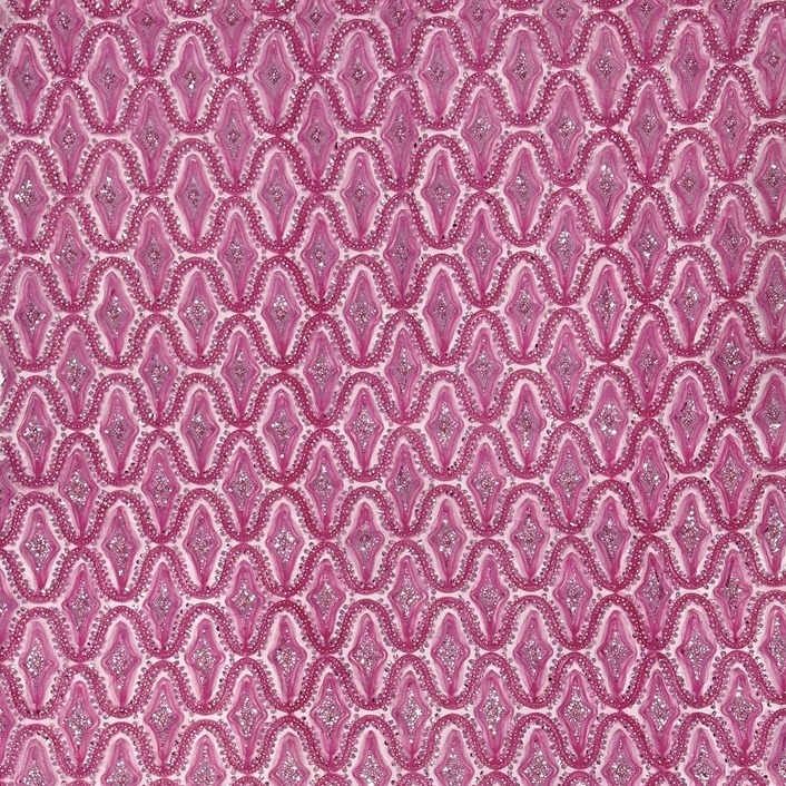 Cuadrado tridimensional geometría bordado tubo bordado tela europea y americana vestidos de fiesta de alta calidad vestido de boda tela image 4