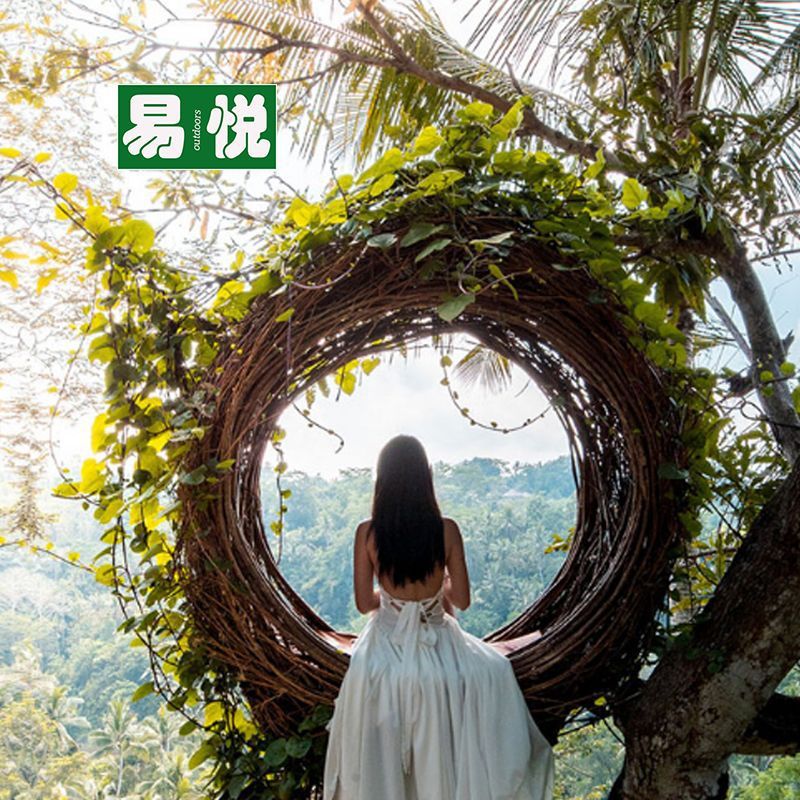 Columinar al aire libre con el mismo amor gran jaula de pájaros disparo props escénico tarjetas perforación nido de pájaros creativo celebridad en línea de Bali
