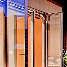 欧标平开窗铝扣板防盗商用玻璃平开窗隔音防盗铝门窗