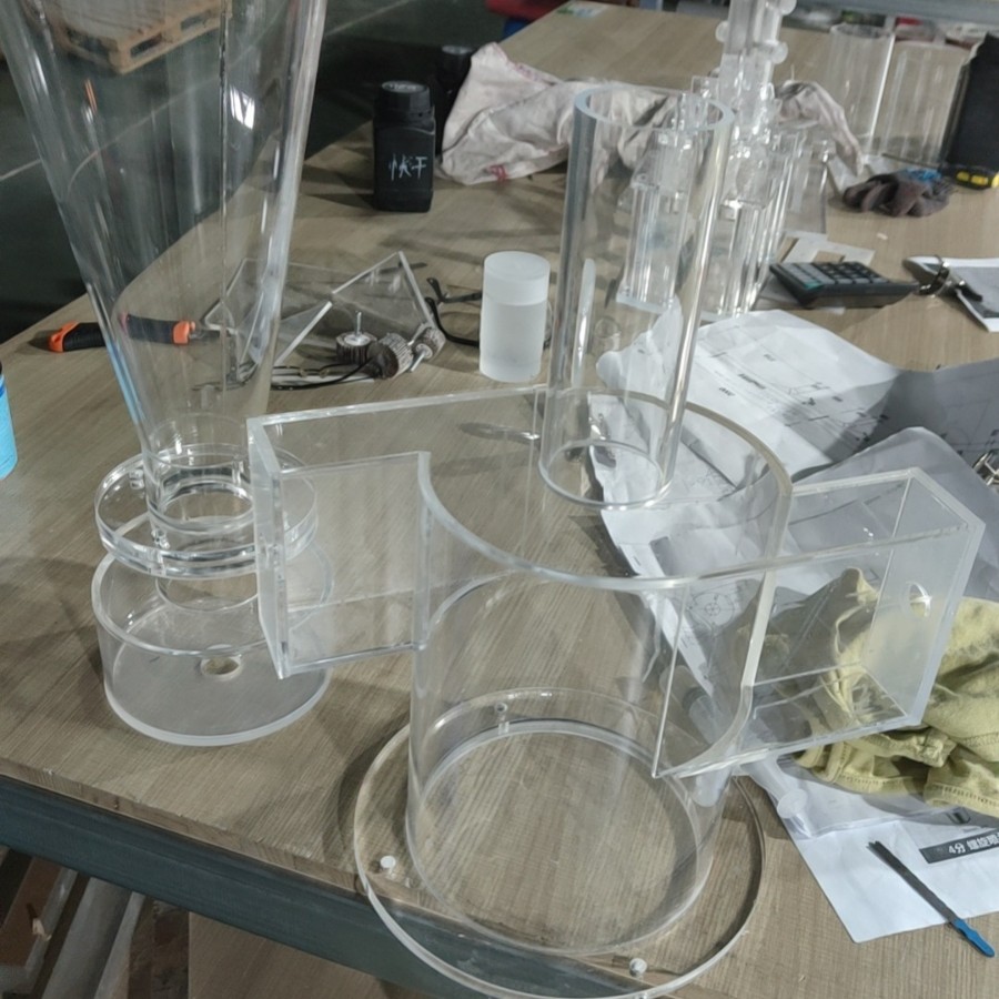 高透明度有机玻璃管 亚克力管 任意尺寸法兰加工圆管水处理管道