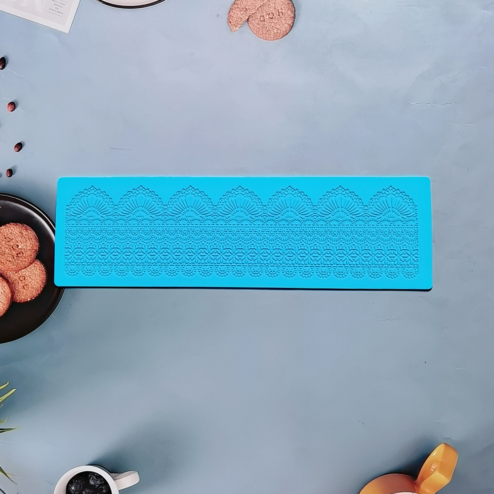 encaje 379 - 252 molde de silicona pastel de encaje molde de relieve herramientas de decoración de pastel de chocolate esterilla de relieve