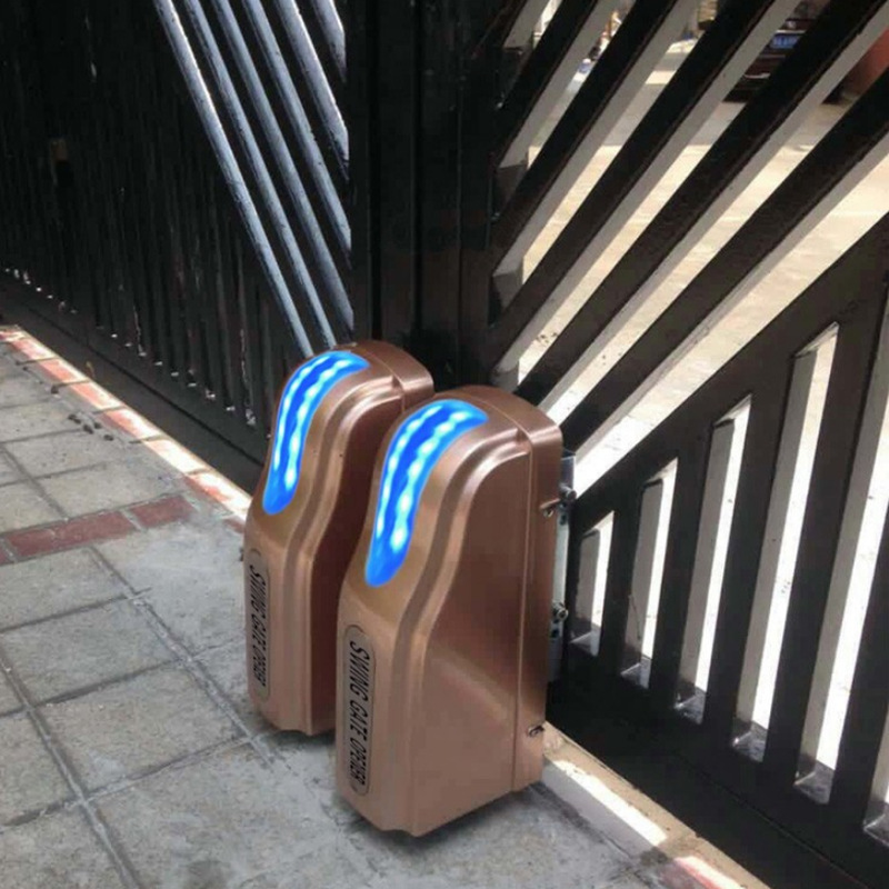 遥控八字开门机 别墅门走地式对开电机 双开门电机学校工厂大门