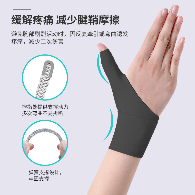 大拇指关节保护套鼠标手扭伤手腕固定器妈妈手拇指专用腱鞘护腕|undefined