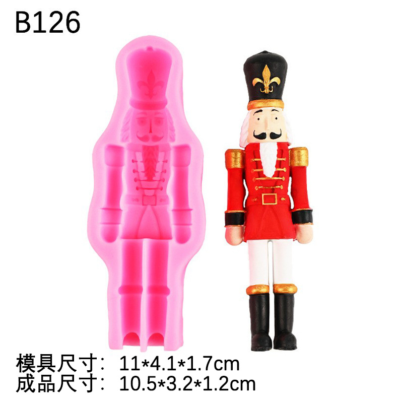 Británico real guardián soldado fondant molde de silicona pastel Galleta de chocolate molde de hornear molde de arcilla epoxi molde decorativo