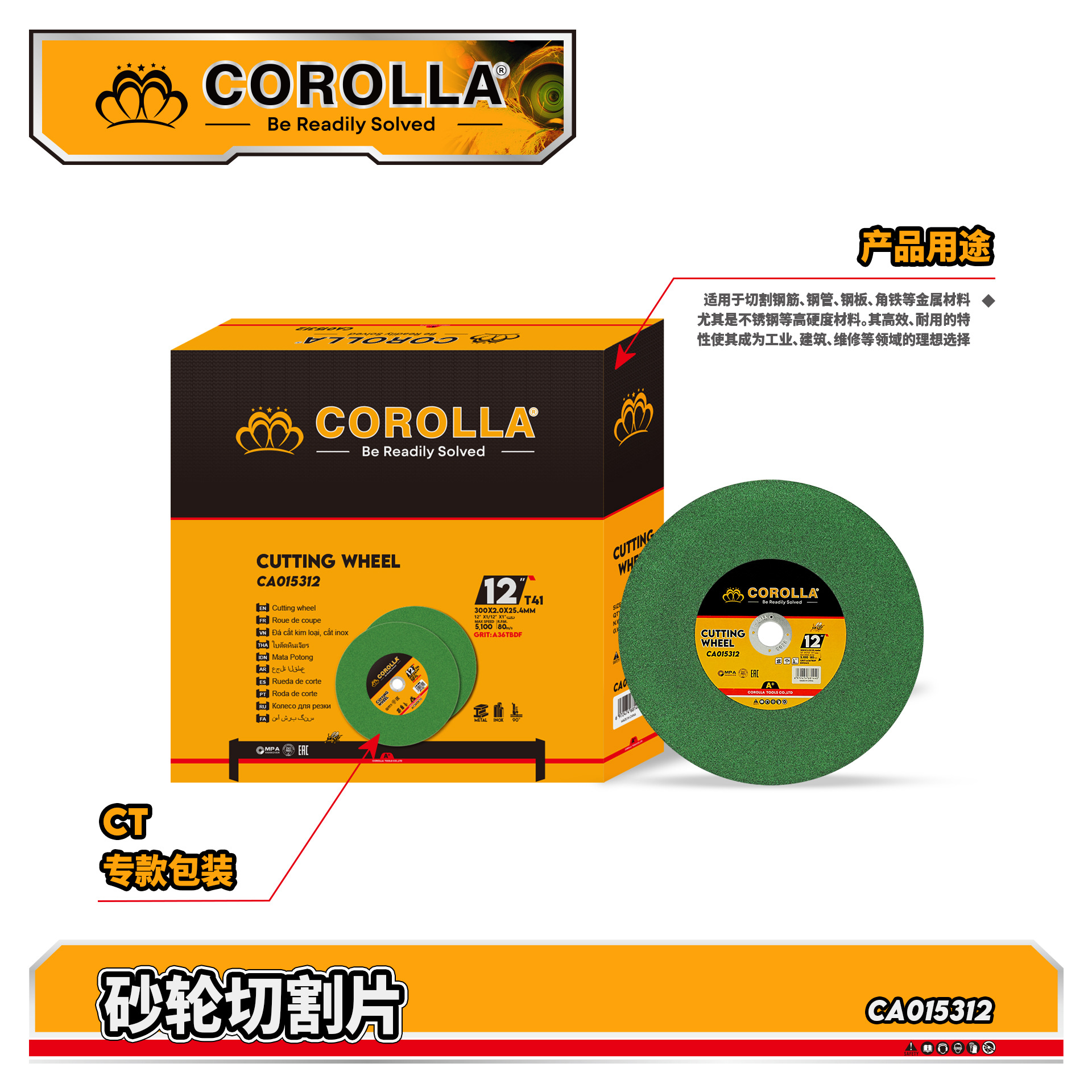 Venta al por mayor transfronteriza de discos de corte para amoladoras en varias especificaciones, discos de corte de resina de malla simple y doble resistentes al desgaste para metal, acero inoxidable y amoladoras angulares.