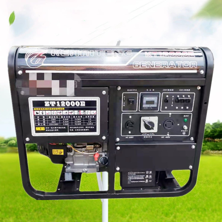 便携静音式大功率发电机 手动款电启动汽油发电机 10千瓦发电机