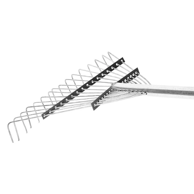 Сельскохозяйственные Зерно Трава Грабли Санитария Сад Очистка Мусора Лиственные Железные Грабли Стальная Труба Ферма Трава Грабли