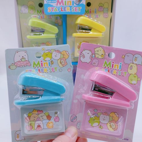 Cartoon Binder Mini Small Set Cute Student Stationery Multi-Function Binding Machine Staple Exam Paper Stapler