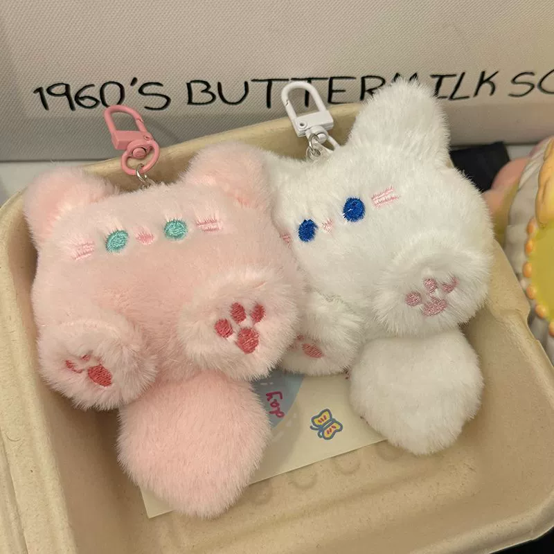 Милый плюшевый брелок с длинным хвостом в виде кошки, мягкая плюшевая кукла, кукла, школьная сумка, подвеска, аксессуары