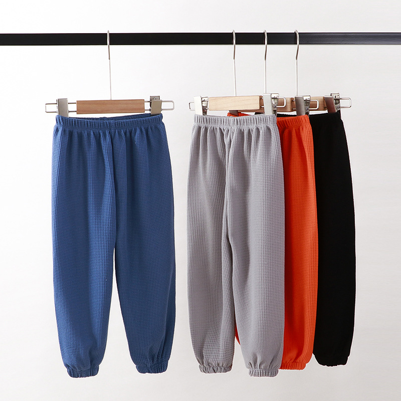Spring new casual pants boys and girls p...