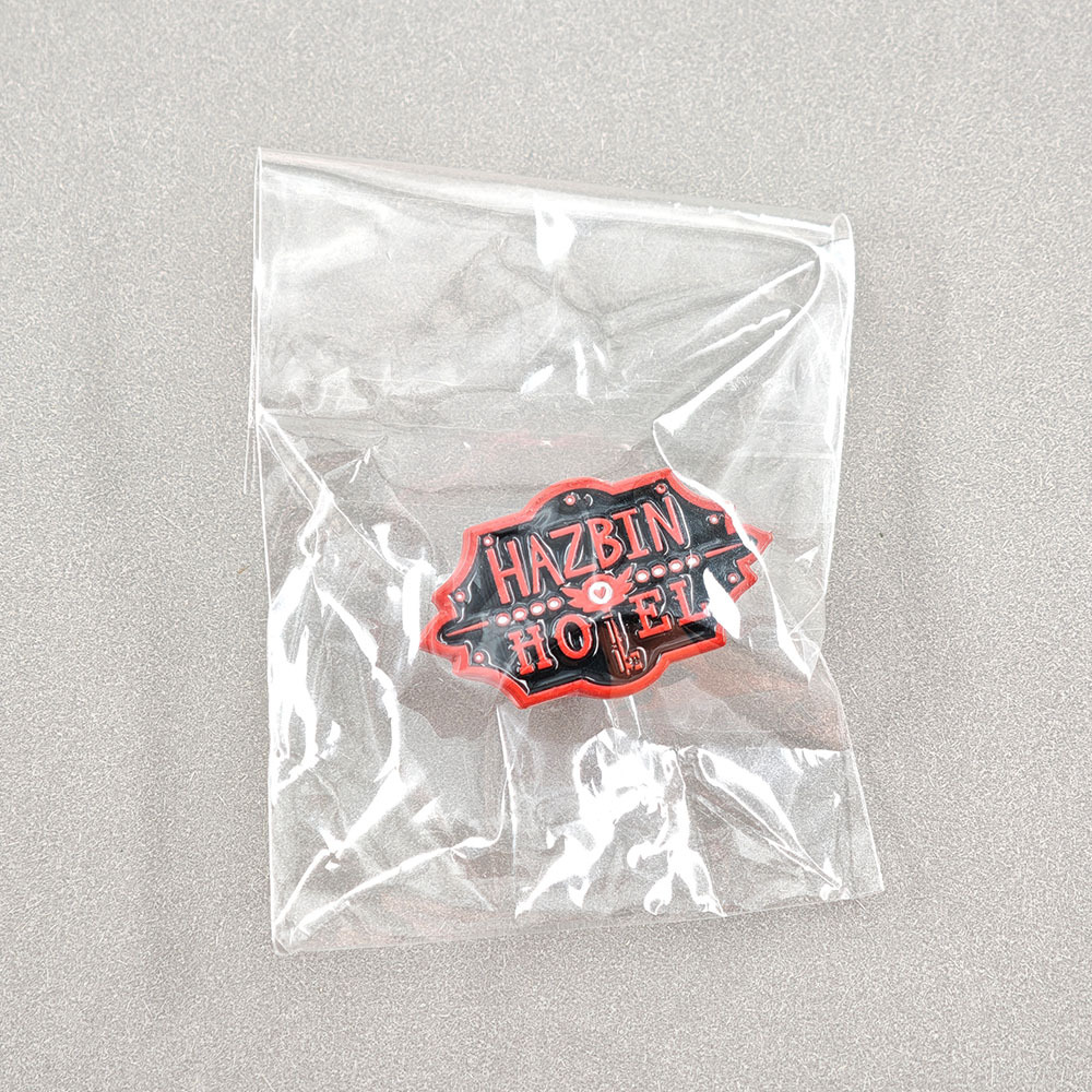 Hell Inn Metal Enamel Brooch Anime Logo Badge Anime Peripheral Accessories for Backpacks and Clothing