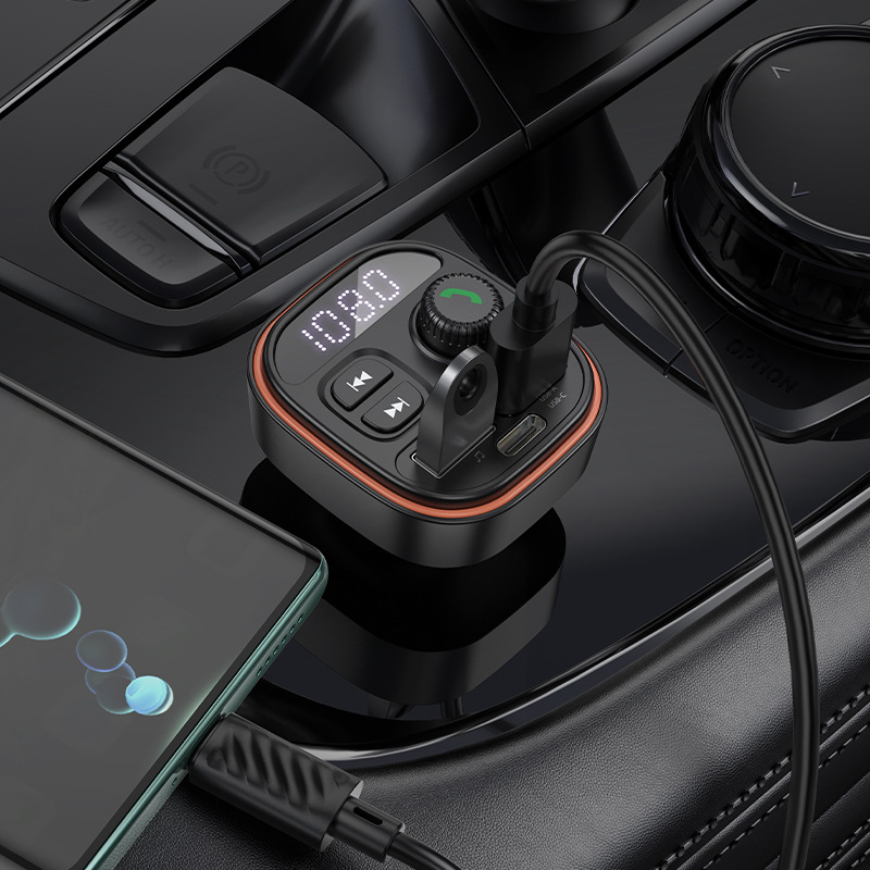 BOROFONE BC59 jetu car bluetooth FM transmitter bluetooth 5.4 support bluetooth, u disk play