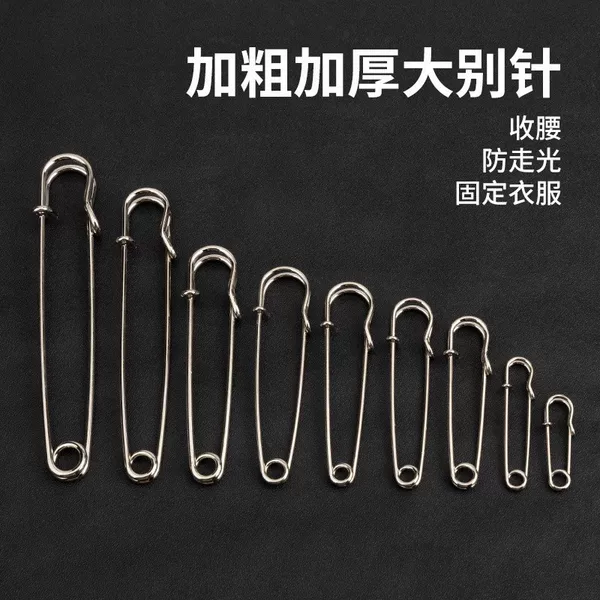 Decorative pins, extra-large pins, safe and simple pins, vintage brooches, decorative pins for shawls and scarves, iron-plated