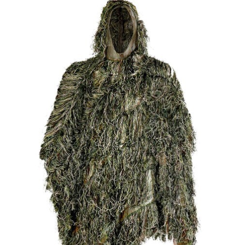 Green and Desert Ghillie Suit Rain Poncho Hunting Bird Watch Ghillie Camouflage Cloak