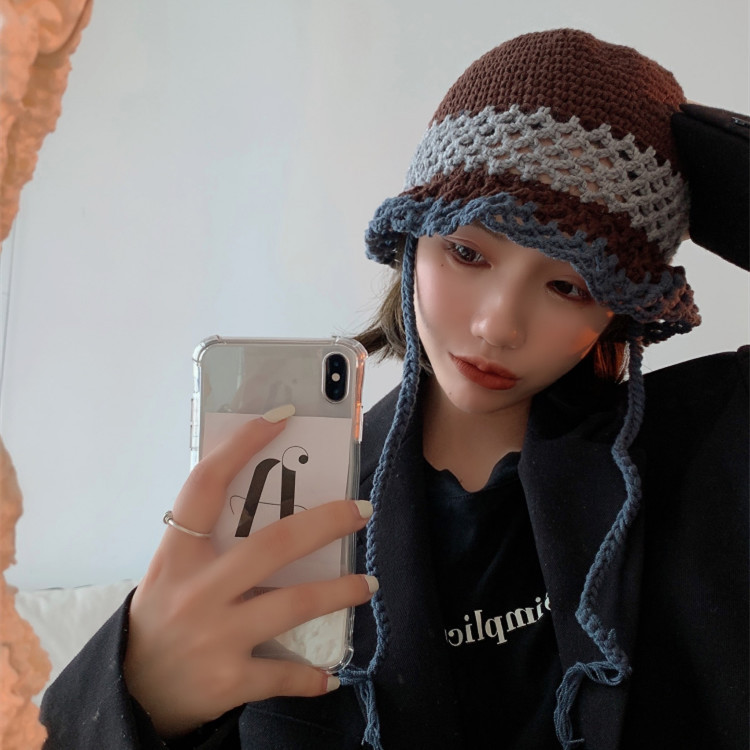 Women's Niche Designer Bucket Wool Hat - Image 1