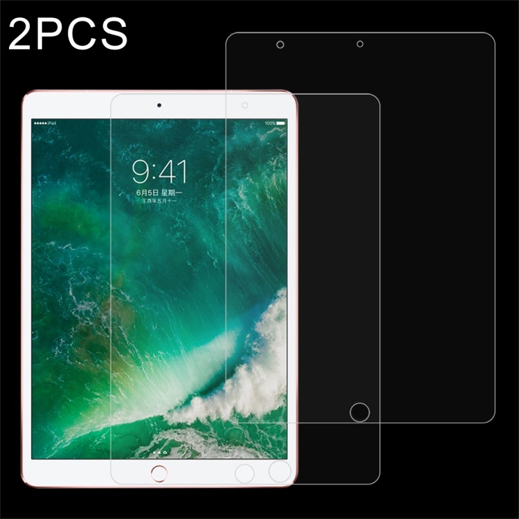 2pcs / pack para iPad Pro 10.5 pulgadas 0.3mm de espesor 9H dureza superficial completa