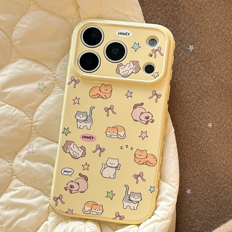 Cute Cat Planet Suitable for Apple 17Promax Mobile Phone Case Iphone16 All-Inclusive 15 Anti-Fall 13 Soft Case 12 Cute Cat Planet Suitable for Apple 17Promax Mobile Phone Case Iphone16 All-Inclusive 15 Anti-Fall 13 Soft Case 12