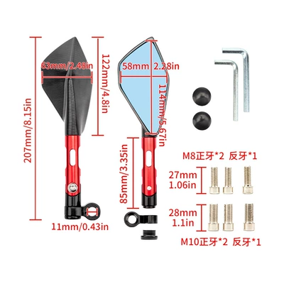 alloy rearview mirror motorcycle | Motorcycle rearview mirror