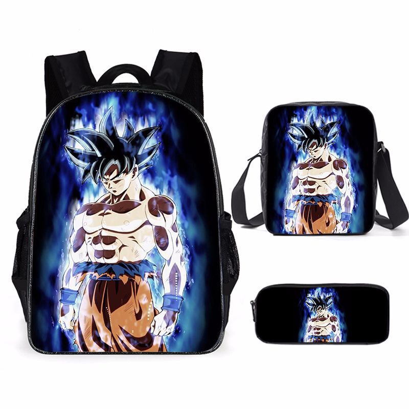 Amazon's New Anime Cartoon Printed Backpack, Primary and Secondary School Student School Bag, Shoulder Bag, Pencil Bag Three-Piece Set Amazon's New Anime Cartoon Printed Backpack, Primary and Secondary School Student School Bag, Shoulder Bag, Pencil Bag Three-Piece Set