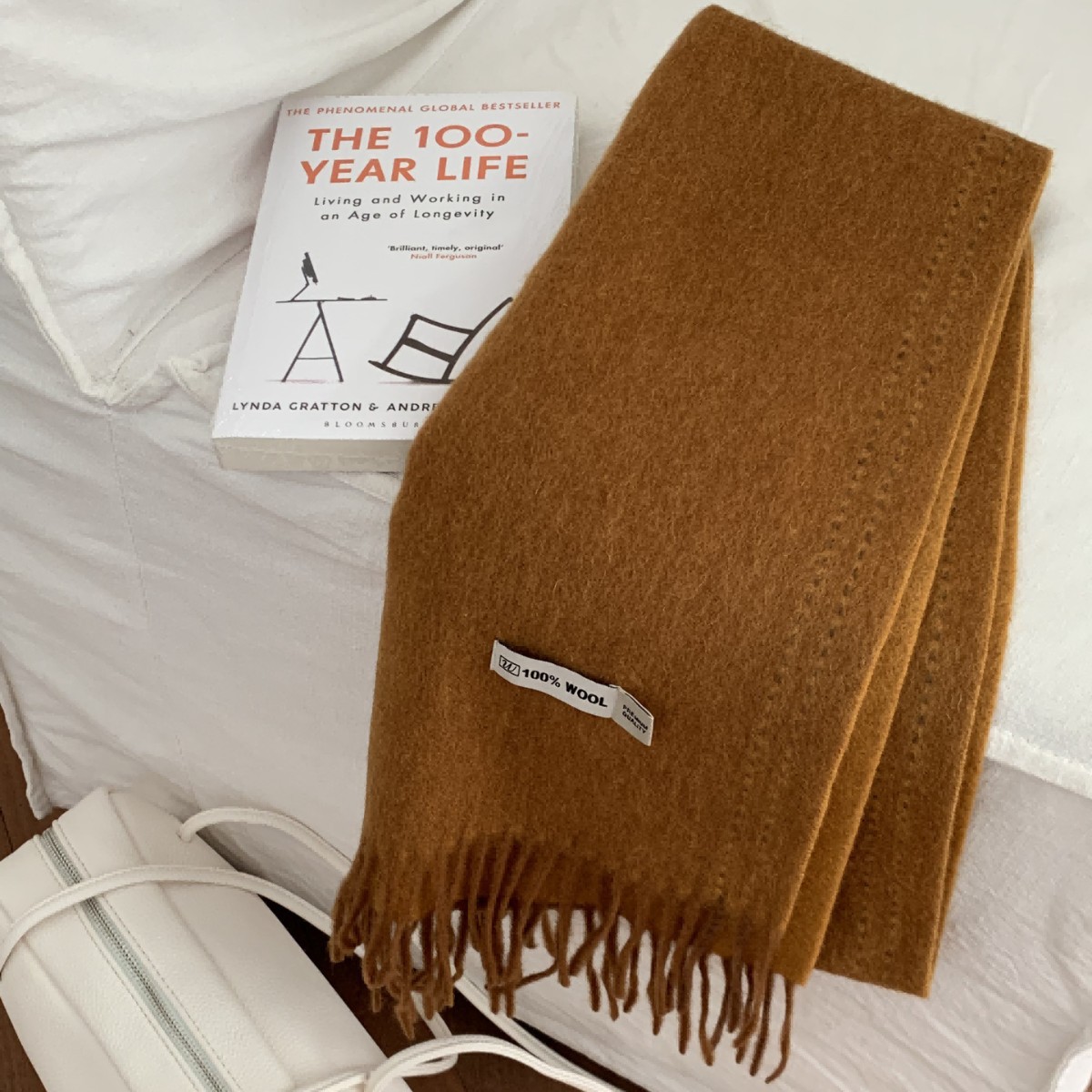 Sensazione premium ~ Sciarpa calda autunnale e invernale in lana australiana al 100%, bifacciale, tinta unita, adatta sia per uomo che per donna_voghion.com