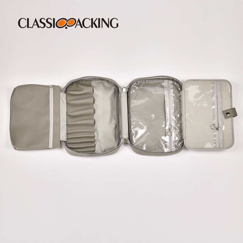 Bolsa de cosméticos pins simple japonesa material de PU bolsa de lavado impermeable bolsa de almacenamiento de cosméticos de gran capacidad portátil de viaje