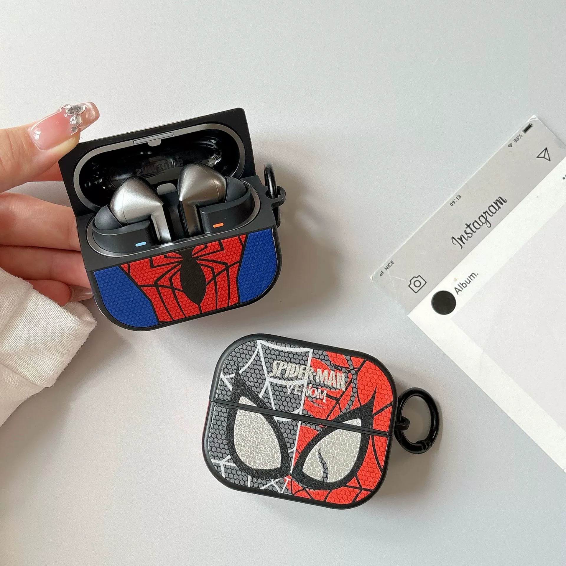 Милый электрофицированный чехол для наушников Samsung Galaxy Buds3 Bluetooth Case СпайдераЧеловек 3pro мультяшный защитный чехол для мужчин