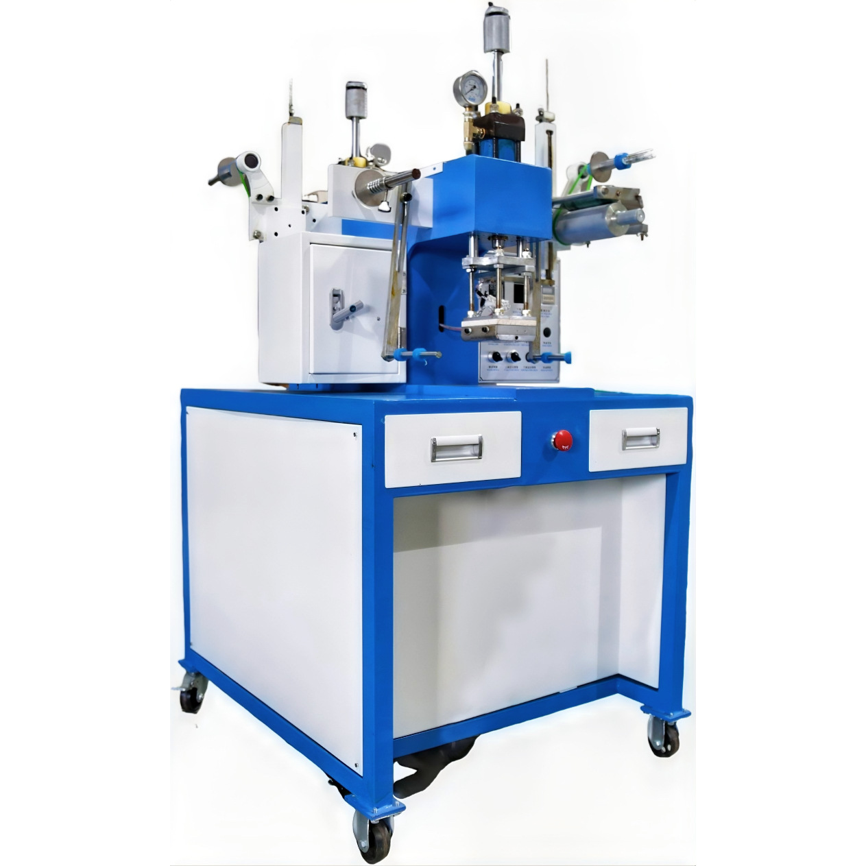 YL-8815双头油压烫金烙印机皮革烙印压花烫金布料烙印烫印