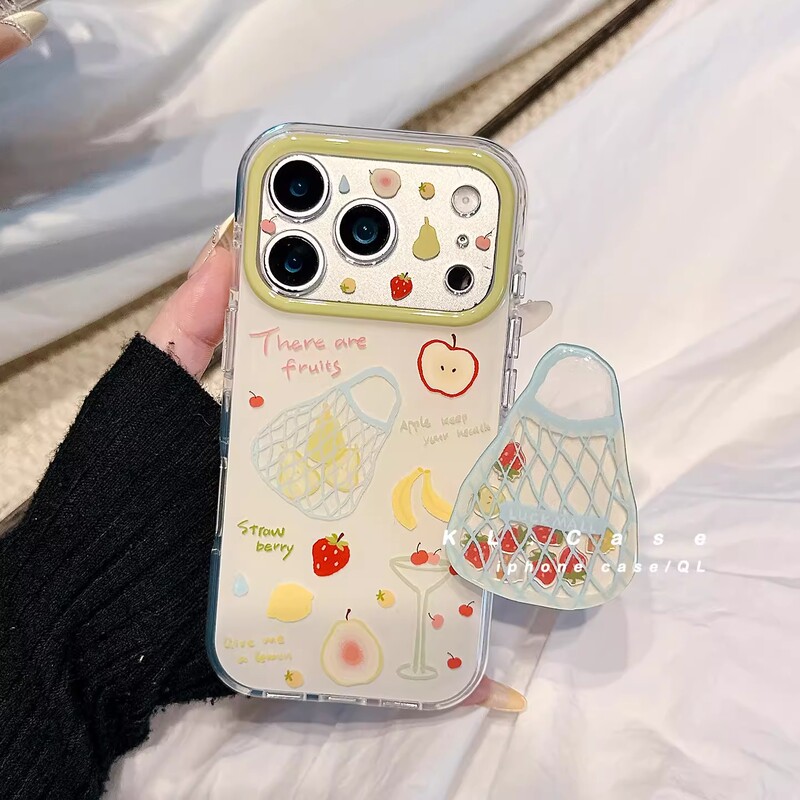 Spring Fresh Fruit-Themed Case Suitable for Apple 17Promax, Iphone16, Niche 14 Double-Layer, 13 Hard Case Spring Fresh Fruit-Themed Case Suitable for Apple 17Promax, Iphone16, Niche 14 Double-Layer, 13 Hard Case
