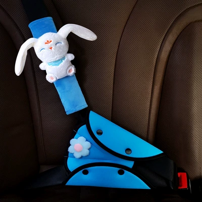 Fleece Parent-Child Outfit/Three-Piece Set, Seat belt shoulder pad - velvet-moon-palace-rabbit-upper-and-lower-suit-seat-belt-auxiliary-accessories