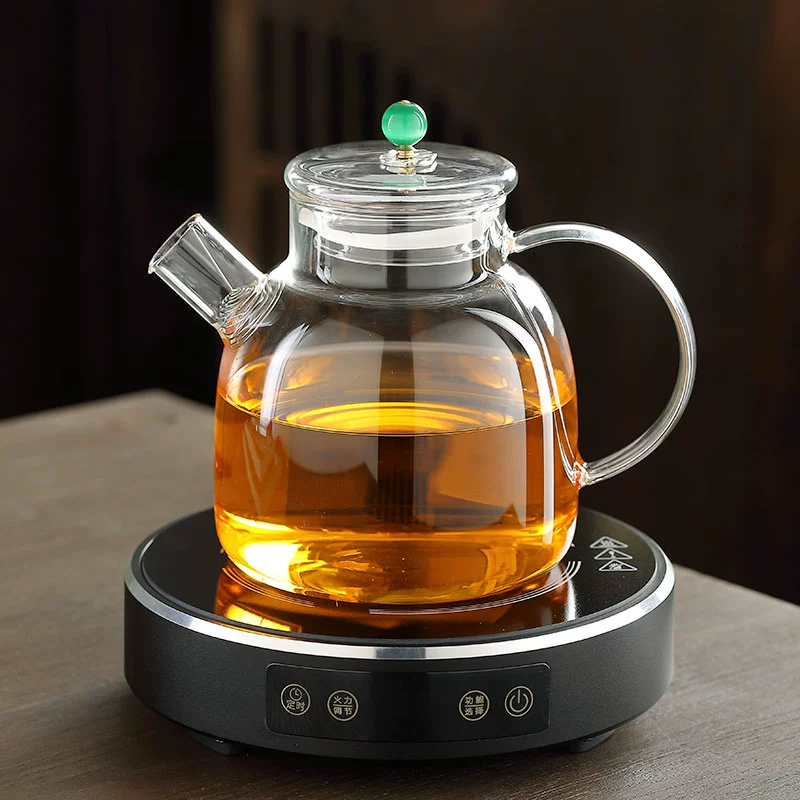 Glass teapot, capacious fruit flavored tea for home use, tea set