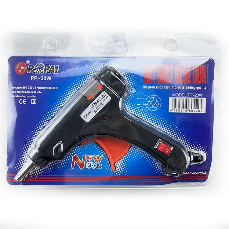 블리스터 포장 20W 글루건(검은색 플랫 플러그)