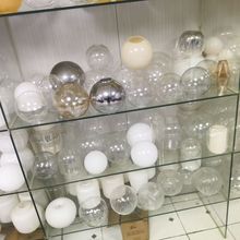 奶白清光吹制机压玻璃灯罩定制开模小众灯罩圆球灯罩单灯罩定制版
