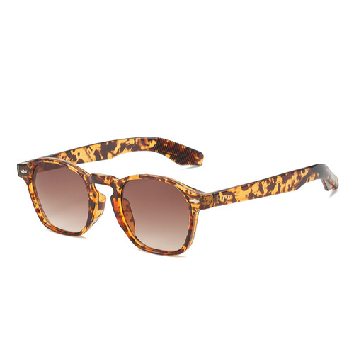 Coolfang's new retro sunglasses, Hong Kong style sunglasses, glasses for small faces and round faces, Internet celebrity trendy sun protection sunglasses