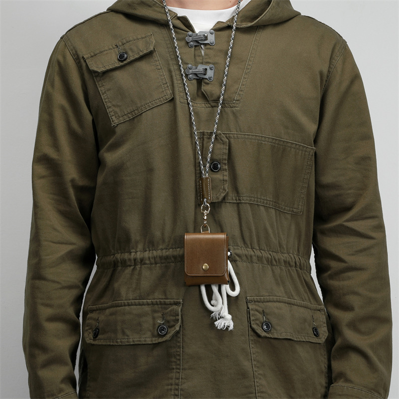 男女のミニ小銭入れは、トップの牛革をなめして、硬貨を掛けて、本革のイヤホンの保護カバーをしています。