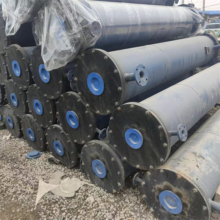 出售二手304材质不锈钢高压冷凝器 二手钛材冷凝器  螺旋板换热器