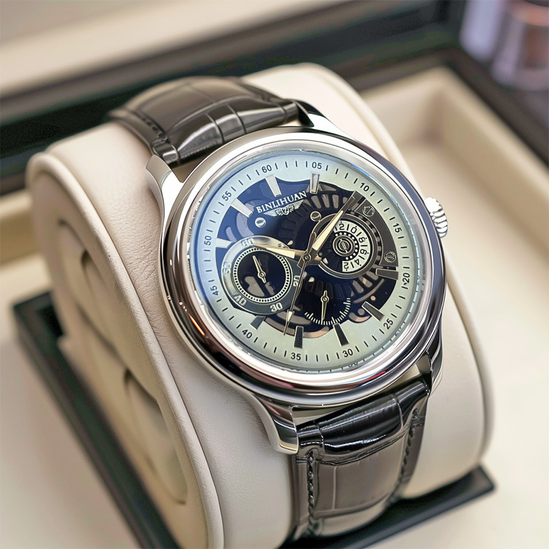 Factory Ready-Made Dropshipping Simple and Fashionable Men's Watch Men's Watch Quartz Watch Belt Aliexpress Cross-Border Export