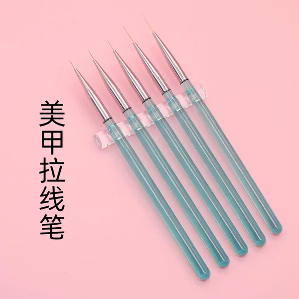 New ice blue Rod fine drawing pen suit color painting flower hook line nail pen bjd face photo pen cartoon person description