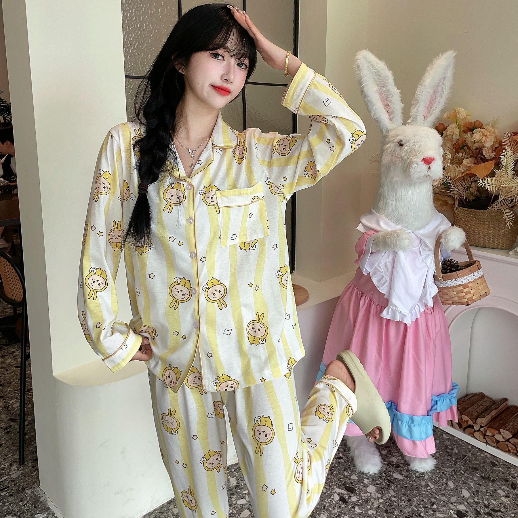 [긴팔바지] 2855 스트라이프 우사치