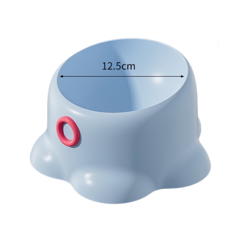 Fabricantes al por mayor Macarons Octopus Cat Cat Bowl Protector de cuello Bowl Cat Food Bowl Anti-volcado para mascotas Tazón de acero inoxidable