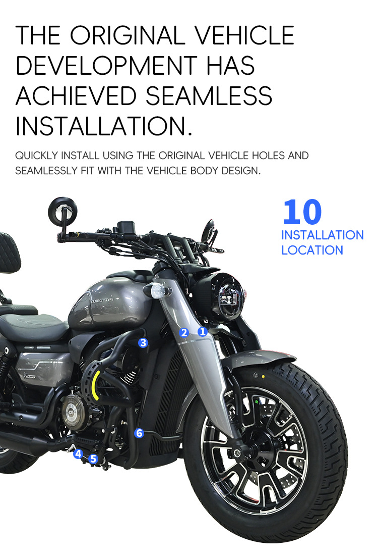 Suitable for Qianjiang Flash 400 crash bars, anti-fall bumpers, foldable backrest, rear rack, side bags, tail rack protection modification parts
