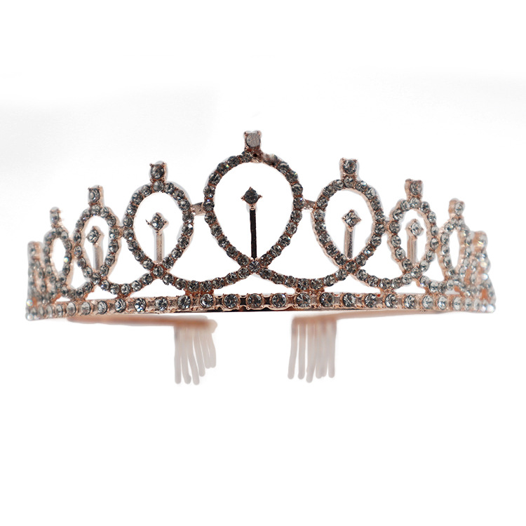 Corona nupcial para novia, tocado de reina, accesorio de fiesta, venta al por mayor, estilo INS, a la moda, para influencers, accesorio para fotos TK