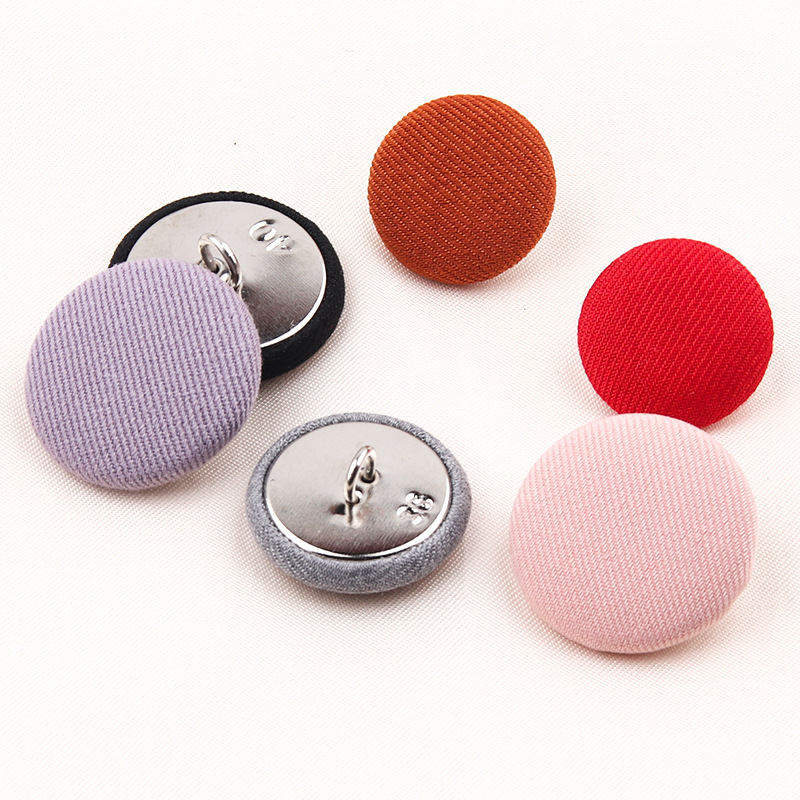 现货彩色包布扣大衣风衣西装小西服外套纽扣布装饰衣服圆形扣子