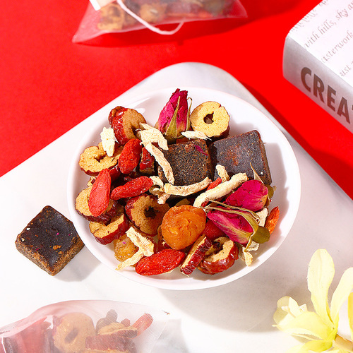 Brown sugar ginger jujube tea 10g bag brown sugar ginger tea longan red jujube wolfberry tea brown sugar ginger tea women's tea drop shipping