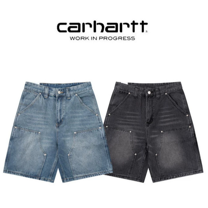 Carhartt Classic Double-Knee Lumberjack American-Style Jeans Vintage Washed Work Shorts Men's Cross-Border Wip Line