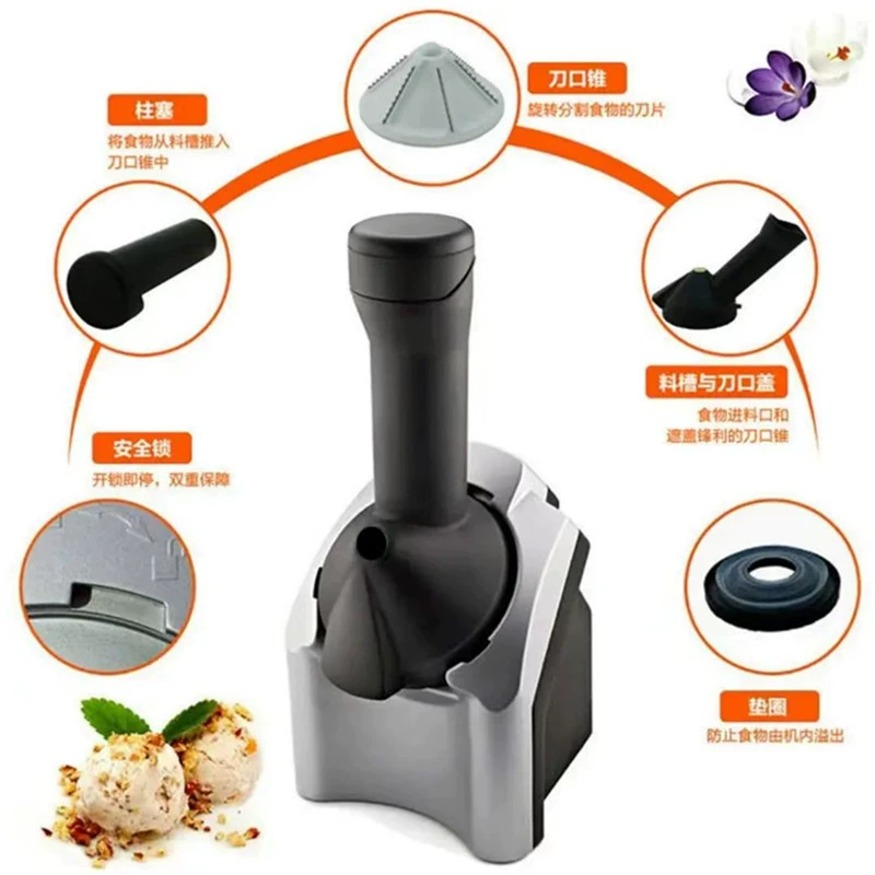 Ice, electric machine for ice cream, cream, DIY